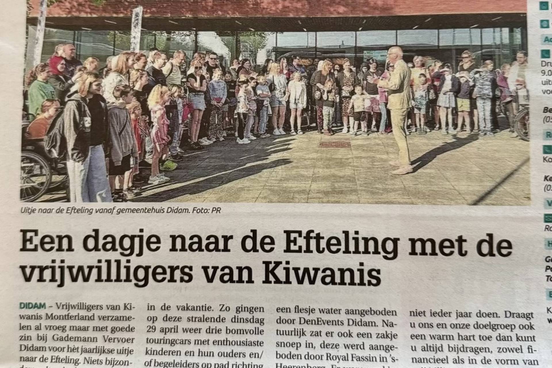 Dagje Efteling met vrijwilligers
